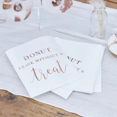 Ginger ray traktatie zakjes donut leave set van 20 | 20 stuks