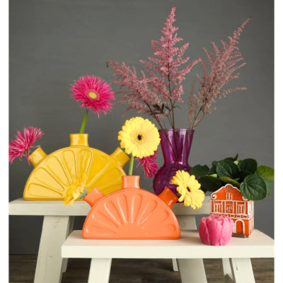 Vaas limon okergeel 28 cm | 8 stuks
