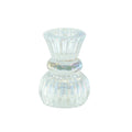 Housevitamin kaarsenhouder duo classic ribb iriserend glas 8 cm | 24 stuks