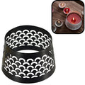 Spaas (r) kapje voor kaarsen fish eye zwart 8,5 cm | 36 stuks