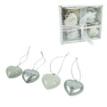 Migros (r) hangers hart met tekst 4 cm set van 4 | 6 stuks