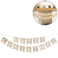 Ginger ray vlaggenlijn merry christmas jute 2,5 m | 10 stuks