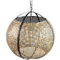 Ptmd hanglamp bayu zwart beige 55 cm | 2 stuks