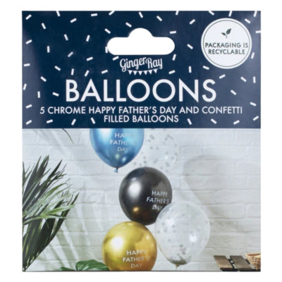 Ginger ray ballonnen vaderdag 30 cm set van 5 | 20 stuks