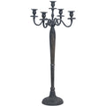 Kandelaar classic aluminium antiek look 78 cm | 4 stuks