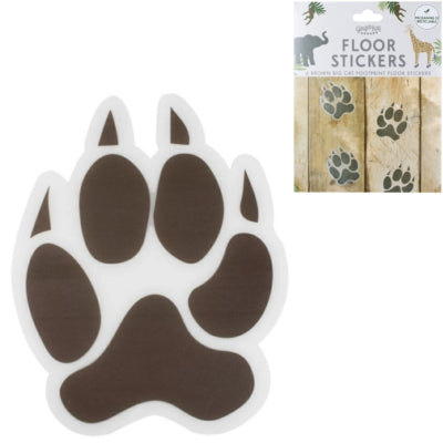 Ginger ray vloerstickers poot 17 cm 6 stuks | 20 stuks