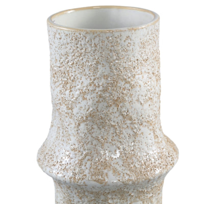 Ptmd vaas ivery keramiek crème 24,5 cm | 12 stuks