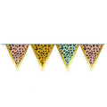 Vlaggenlijn funky leopard 350 cm | 48 stuks