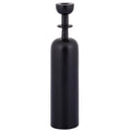 Ptmd kandelaar yanou met ring l aluminium zwart 32 cm | 4 stuks