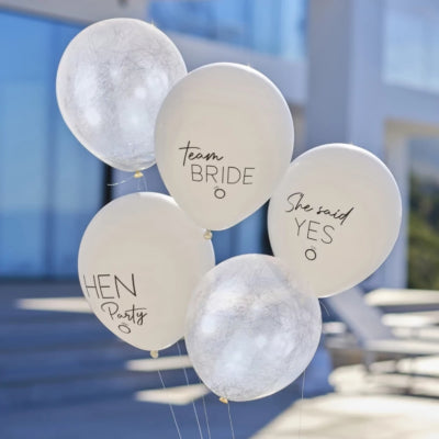 Ginger ray ballonnen bride wit 5 stuks | 20 stuks