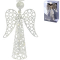 Kerst engel sparkle led op batterij wit 30 cm | 12 stuks