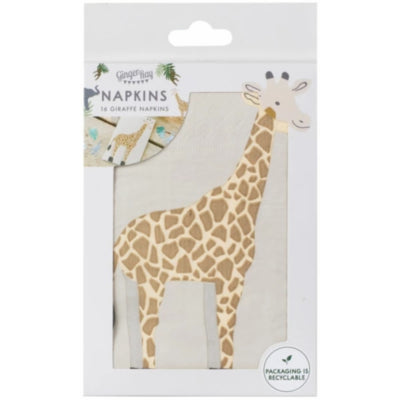 Ginger ray servetten giraffe 22 x 33 cm 16 stuks | 30 stuks