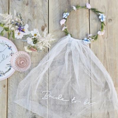 Ginger ray haarband floral bride to be | 10 stuks