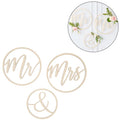 Ginger ray hangdecoratie mr mrs houten cirkels 35 cm set van 3 | 10 stuks