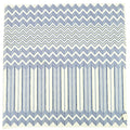Fair trade kussenhoes graphic blauw 45 x 45 cm | 12 stuks