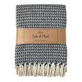 Take a plaid 35 gerecycled katoen zwart 130 x 180 cm | 16 stuks
