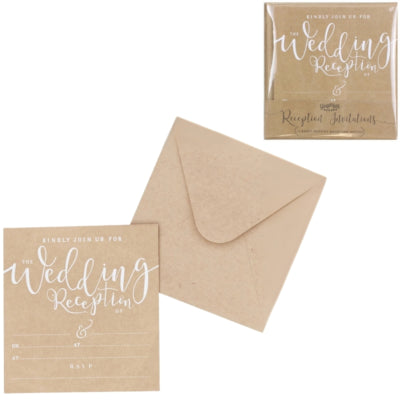 Ginger ray bruiloft uitnodigingen met envelop 10 stuks | 20 stuks