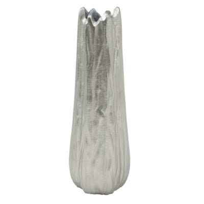 Ptmd vaas waster zilverkleurig 41 cm | 2 stuks
