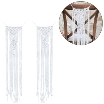 Ginger ray stoelhangers macramé 65 cm set van 2 | 10 stuks