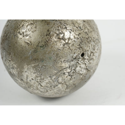 Decoratie bal metallic grijs 12 cm | 12 stuks