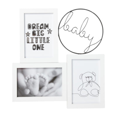 Fotolijst baby collage 3 fotos 10 x 15 cm | 6 stuks