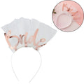 Ginger ray haarband bride wit roze | 20 stuks