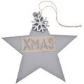 Ngk hanger kerst xmas grijs 32 cm | 24 stuks