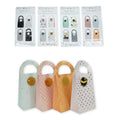 Geschenktasje met stickers 14 cm 4 assorti | 24 stuks