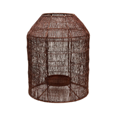 Ptmd windlicht maddin s koperkleurig 30 cm | 4 stuks