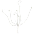 Kunsttak krullen wit 54 cm | 12 stuks