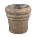 Ptmd bloempot helena l bruin 19 cm | 8 stuks