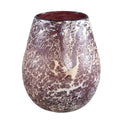 Ptmd windlicht jice bordeaux 15 cm | 4 stuks