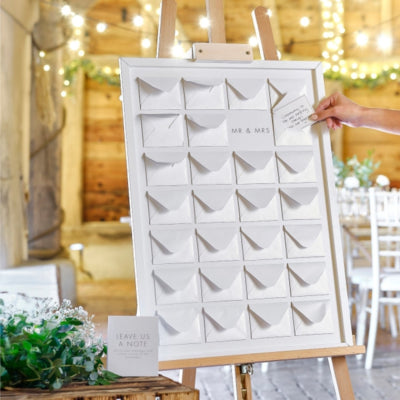 Ginger ray gastenboek enveloppen op frame 72 cm | 5 stuks