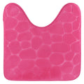 Wc mat fuchsia microfiber 50 x 50 cm | 16 stuks