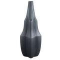 Ptmd vaas robbin grijs l 47,5 cm | 2 stuks