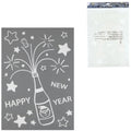 Raamsticker happy new year 40 cm | 24 stuks