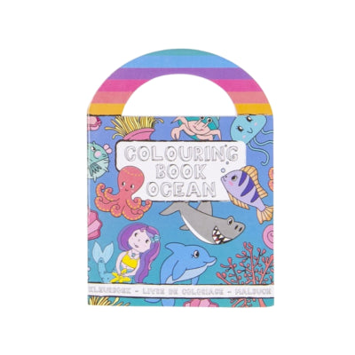 Kleurboek met stickers zeedieren 13 cm | 48 stuks