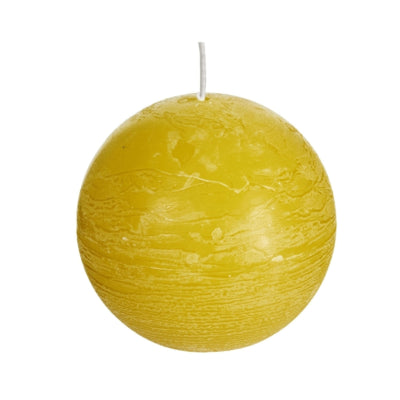 Spaas (r) bolkaars autumn yellow 8 cm | 12 stuks