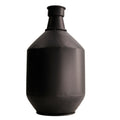 Vaas metaal zwart 37 cm | 2 stuks