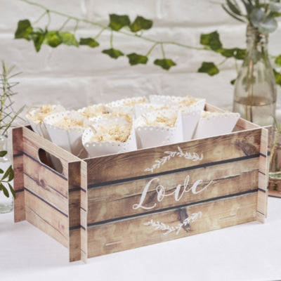 Ginger ray pop-up krat wedding 30 cm | 20 stuks
