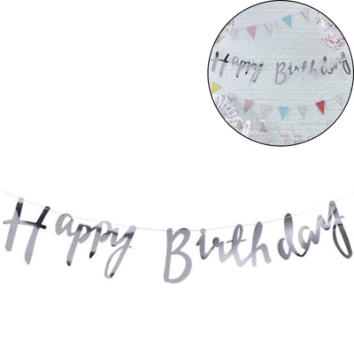 Ginger ray letterslinger happy birthday 1,5 m | 20 stuks