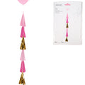 Amscan ballonslinger franje roze 70 cm | 10 stuks