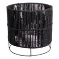 Gusta windlicht zwart 20 cm | 4 stuks