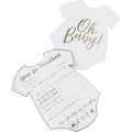Ginger ray babyshower advieskaart 15,5 cm 10 stuks | 20 stuks