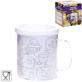 Kleur je eigen beker halloween 250 ml | 36 stuks