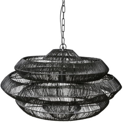 Ptmd hanglamp jeff zwart 69 cm | 2 stuks