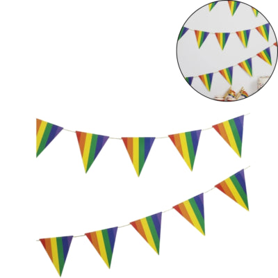 Ginger ray slinger regenboogkleuren 5 m | 10 stuks