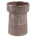 Ptmd bloempot rail hoog l donkerbruin 19 cm | 8 stuks
