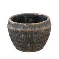 Ptmd bloempot sary s zwart goudkleurig 12 cm | 12 stuks