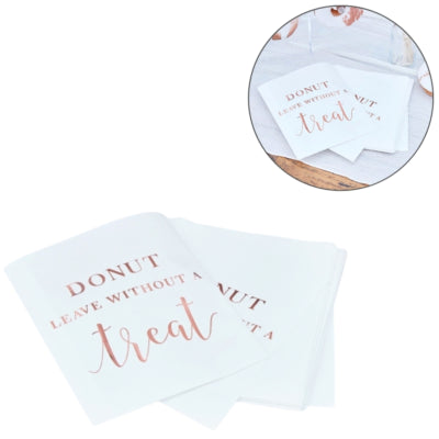 Ginger ray traktatie zakjes donut leave set van 20 | 20 stuks